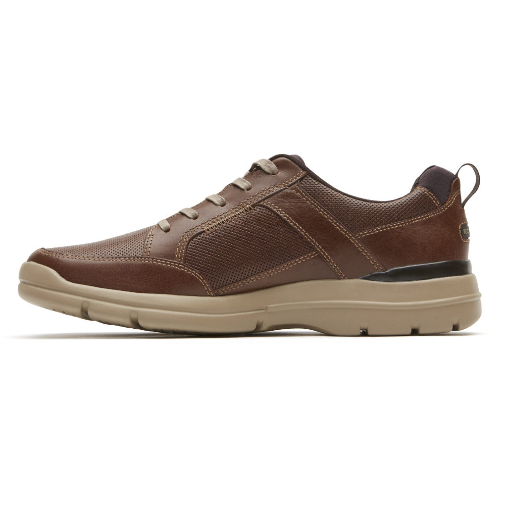 Rockport Singapore Mens Sneakers - City Edge Lace-Up Brown - KV6419052